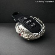 MINI 925 Sterling Silver Key Case Luxury Handmade Engraved Car Key Cover for MINI Cooper F54 F55 F56 F57 F60