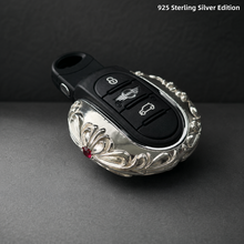 MINI 925 Sterling Silver Key Case Luxury Handmade Engraved Car Key Cover for MINI Cooper F54 F55 F56 F57 F60