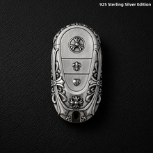 Mercedes-Benz 925 Sterling Silver Key Case Cover Handmade Luxury Car Key Shell for G-Class S-Class E-Class C-Class