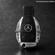 Mercedes-Benz 925 Sterling Silver Key Shell Luxury Handmade Key Cover for GLE GLS S-Class