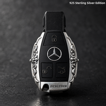 Mercedes-Benz 925 Sterling Silver Key Shell Luxury Handmade Key Cover for GLE GLS S-Class