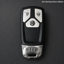 Audi Key Fob Cover 925 Sterling Silver Handcrafted Luxury Edition