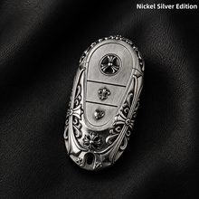 Mercedes-Benz Key Fob Cover Nickel Silver Edition Handmade Luxury Shell for S-Class E-Class G-Class AMG GT Key