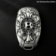 Bentley 925 Sterling Silver Key Shell Handmade Luxury Key Case for Bentayga Continental GT