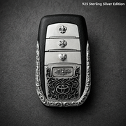 Toyota Land Cruiser 925 Sterling Silver Key Cover | Handcrafted Automotive Art