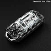 Rolls Royce Key Case 925 Sterling Silver Handmade Luxury Key Cover Engraved Car Key Shell