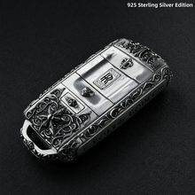 Rolls Royce Key Case 925 Sterling Silver Handmade Luxury Key Cover Engraved Car Key Shell