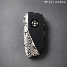 BMW Key Fob Cover White Copper Edition Handcrafted Luxury Metal Shell for BMW Key Case