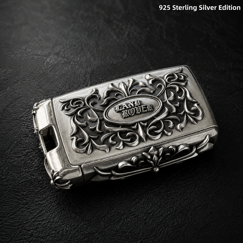Land Rover 925 Sterling Silver Key Shell Handmade Luxury Key Cover Ornamental Edition