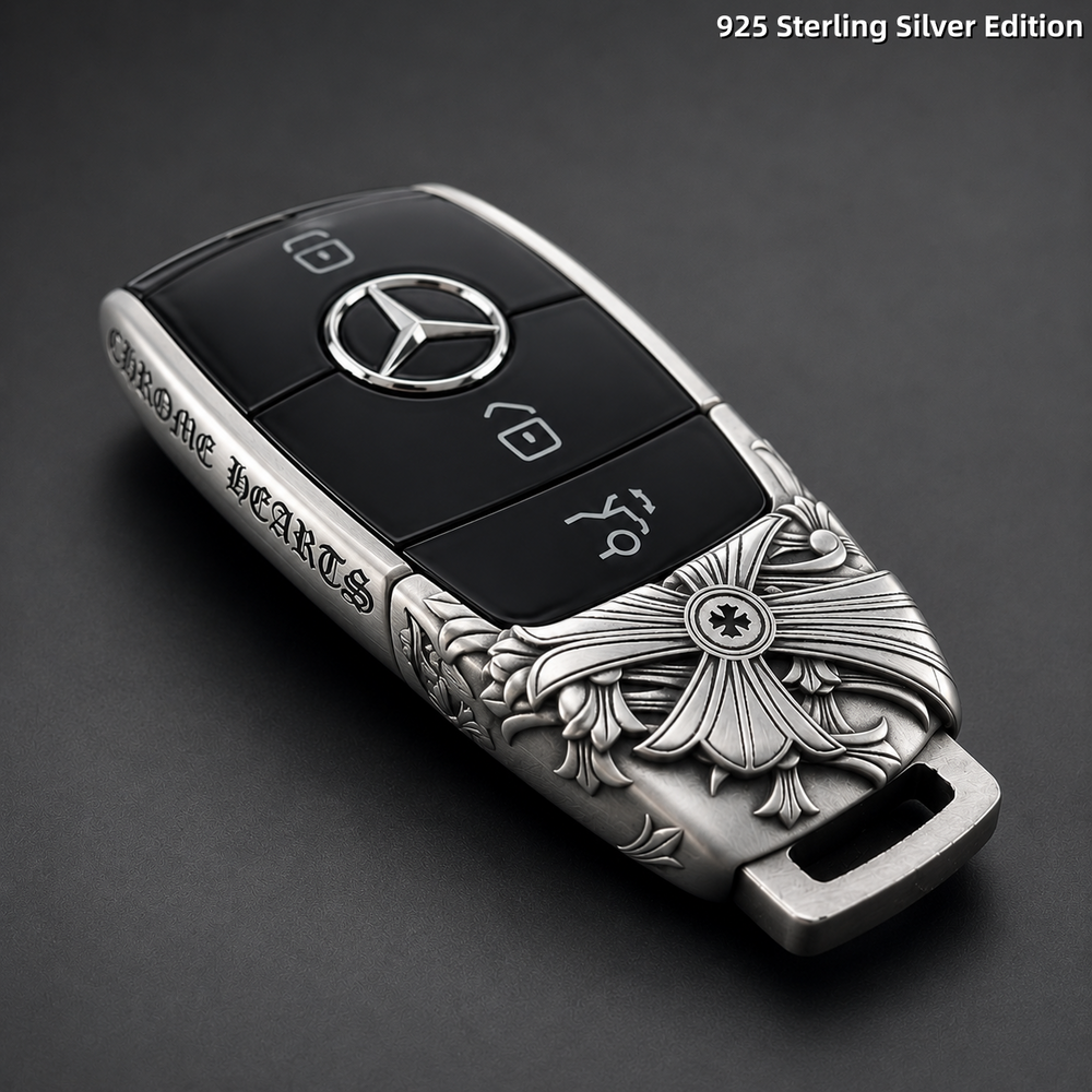 Mercedes-Benz Compatible 925 Sterling Silver Key Cover