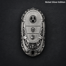 Mercedes-Benz Key Fob Cover Nickel Silver Edition Handmade Luxury Shell for S-Class E-Class G-Class AMG GT Key