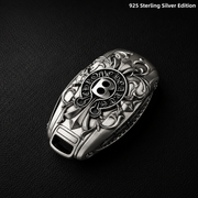 Bentley 925 Sterling Silver Key Shell Handmade Luxury Key Case for Bentayga Continental GT