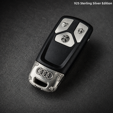 Audi Key Fob Cover 925 Sterling Silver Handcrafted Luxury Edition