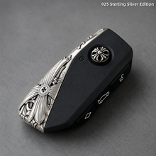 BMW Key Fob Cover White Copper Edition Handcrafted Luxury Metal Shell for BMW Key Case