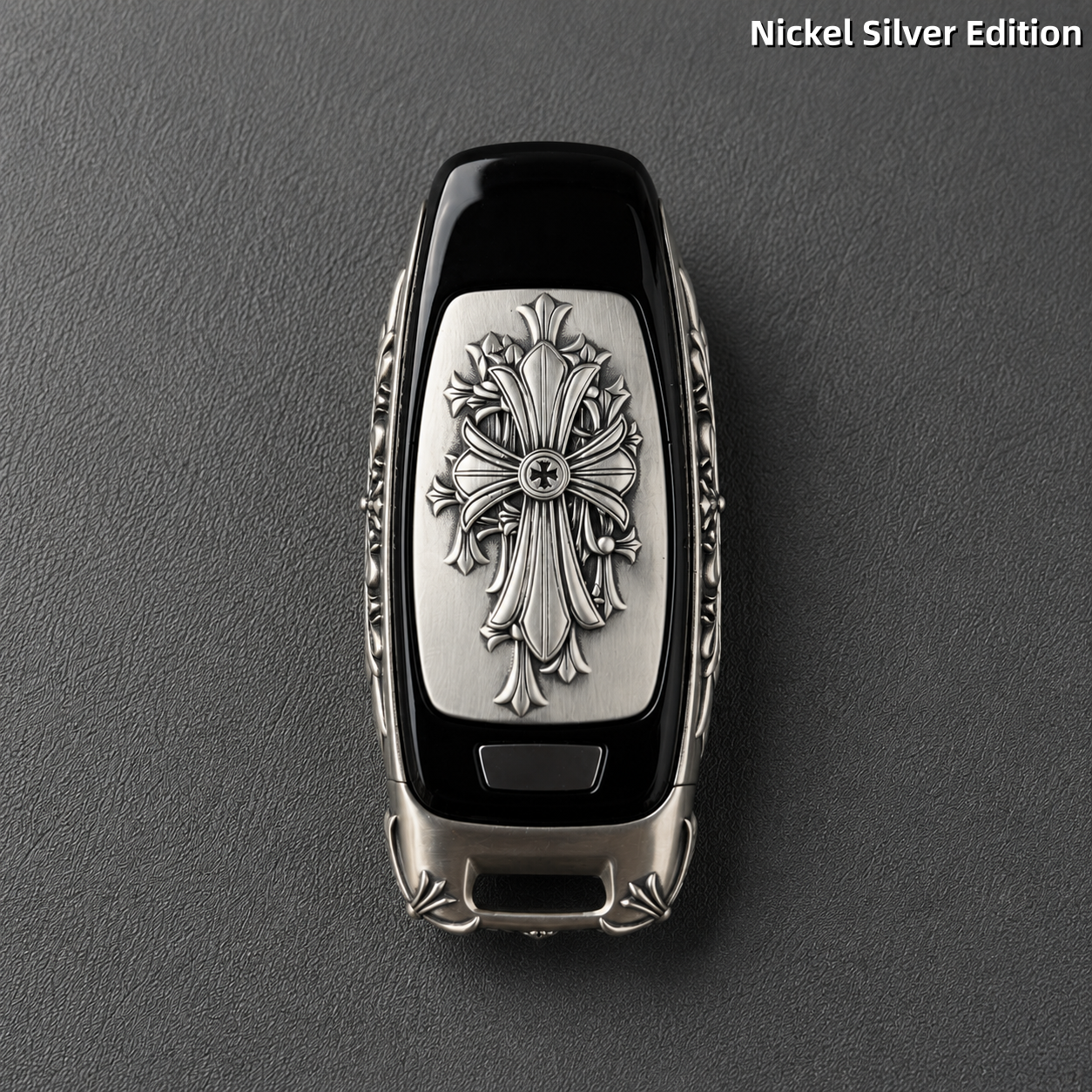 Audi A6L Key Cover White Copper Edition Handmade Luxury Car Key Shell Engraved Metal Case