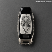 Audi A6L Key Cover White Copper Edition Handmade Luxury Car Key Shell Engraved Metal Case