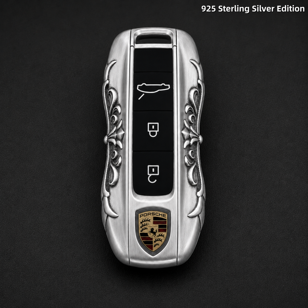 Porsche Luxury Key Cover Handcrafted Metal Shell for Panamera Cayenne 911 Taycan