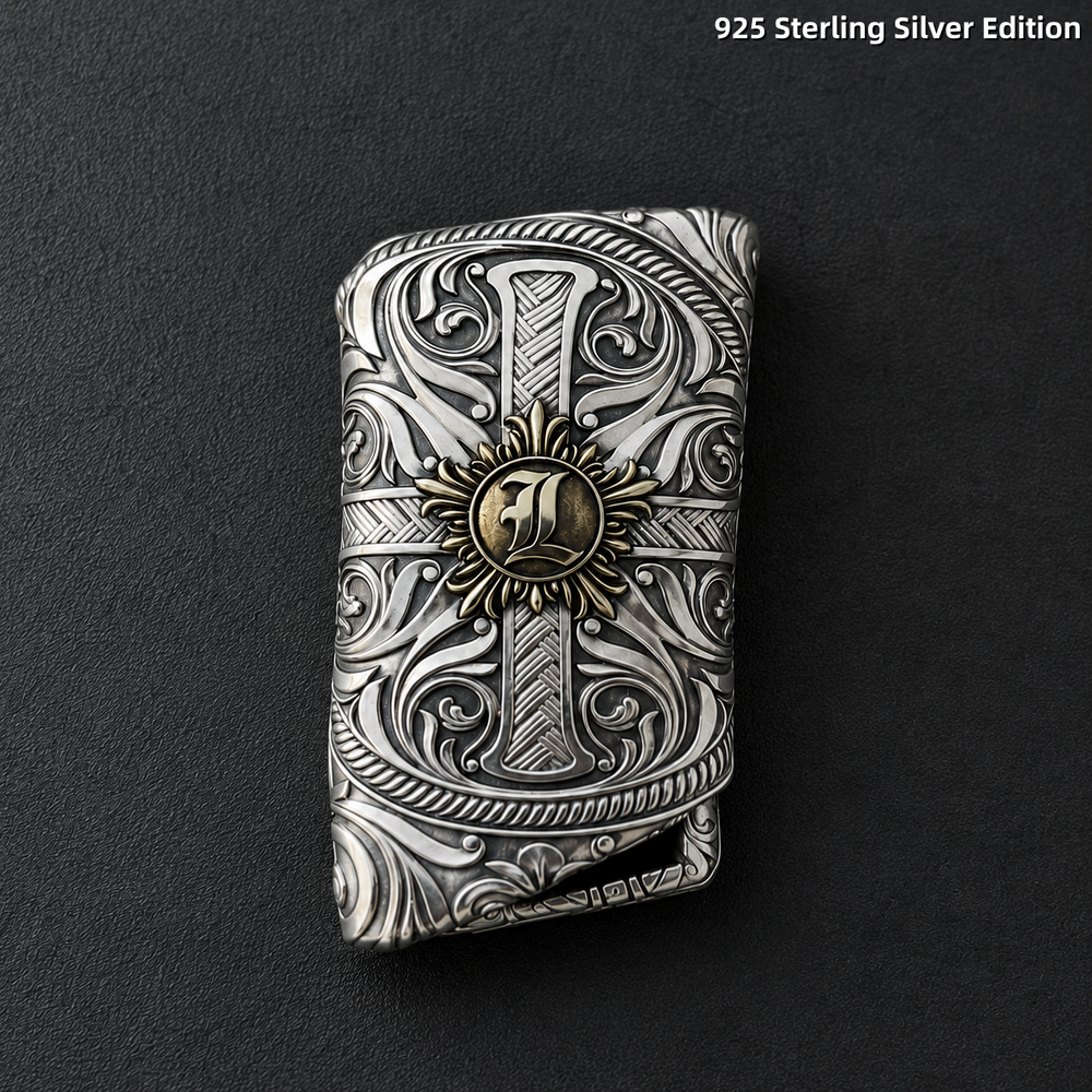 Lexus 925 Sterling Silver Key Shell Handcrafted Luxury Key Cover Ornamental Metal Case
