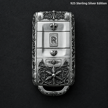 Rolls Royce Key Case 925 Sterling Silver Handmade Luxury Key Cover Engraved Car Key Shell