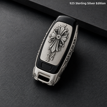 Audi Key Case 925 Sterling Silver Edition Luxury Car Key Cover Handmade Metal Shell Premium Key Protector