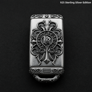 Rolls Royce Key Case 925 Sterling Silver Handmade Luxury Key Cover Engraved Car Key Shell