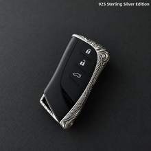 Lexus 925 Sterling Silver Key Shell Handcrafted Luxury Key Cover Ornamental Metal Case