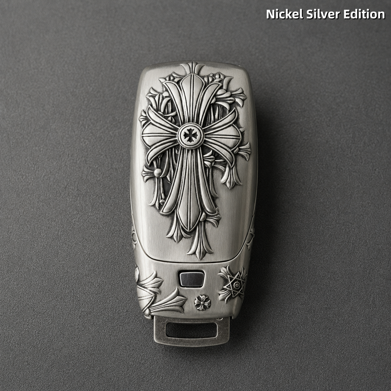 Handcrafted Mercedes-Benz Key Fob Cover | Nickel Silver Art Edition