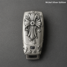 Mercedes-Benz Key Handcrafted Fob Cover | Nickel Silver Art Edition