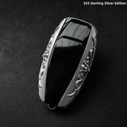 Aston Martin 925 Sterling Silver Key Shell Cover Handcrafted Luxury Car Key Case