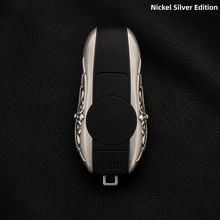 Porsche Macan 718 Key Shell Nickel Silver Edition Handmade Luxury Key Cover for Old Style Insert Key