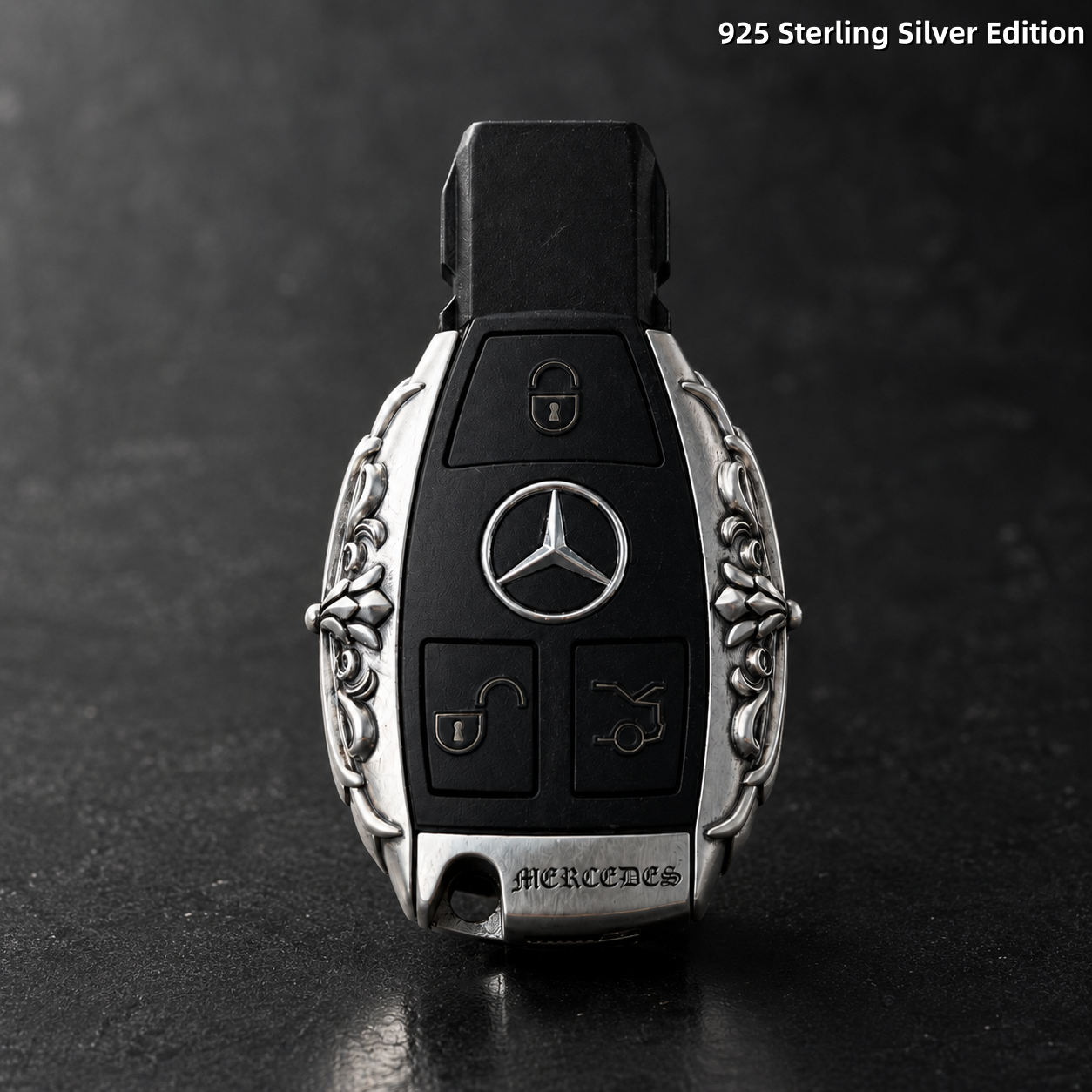 Mercedes-Benz 925 Sterling Silver Key Shell Luxury Handmade Key Cover for GLE GLS S-Class