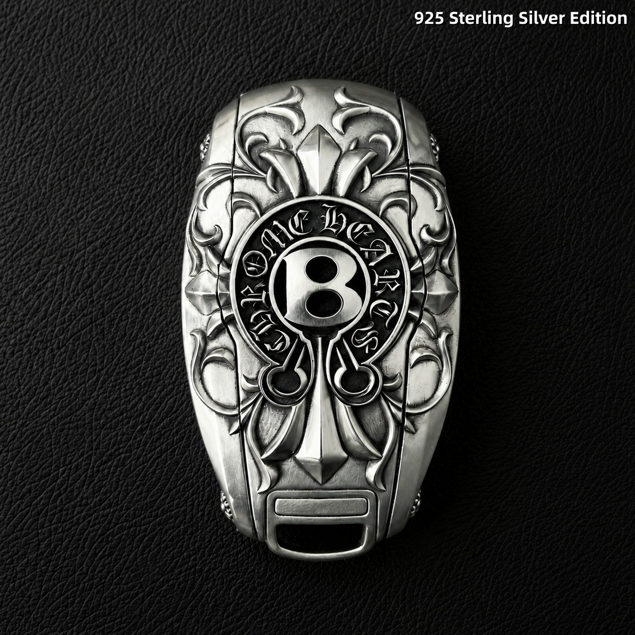 Bentley 925 Sterling Silver Key Shell Handmade Luxury Key Case for Bentayga Continental GT