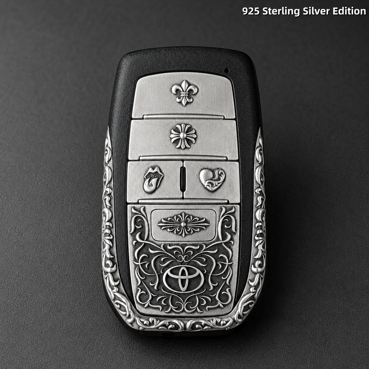 Handcrafted Toyota Alphard 925 Sterling Silver Key Cover | Luxury Automotive Art