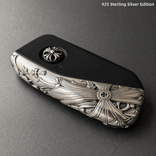 BMW Key Fob Cover White Copper Edition Handcrafted Luxury Metal Shell for BMW Key Case