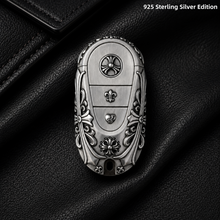 Mercedes-Benz 925 Sterling Silver Key Case Cover Handmade Luxury Car Key Shell for G-Class S-Class E-Class C-Class