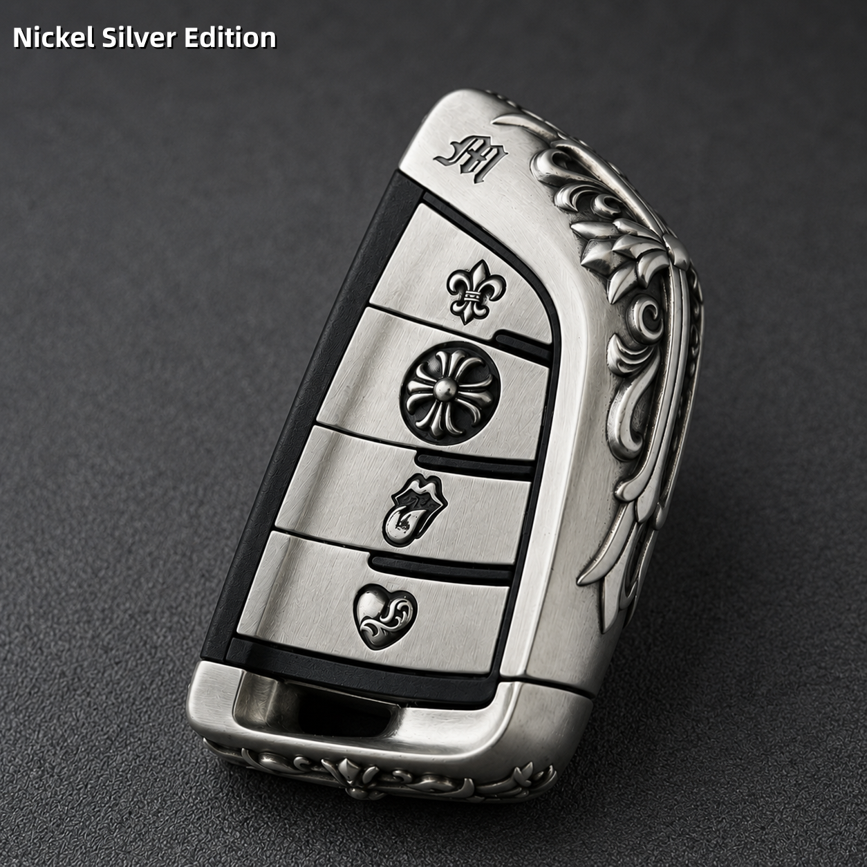 BMW Handcrafted  Blade Key Cover – White Copper Edition | Luxury Metal Key Shell for G Chassis