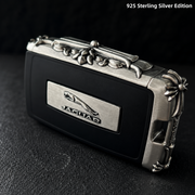 Jaguar 925 Sterling Silver Key Shell Luxury Handcrafted Car Key Cover Ornate Engraved Edition