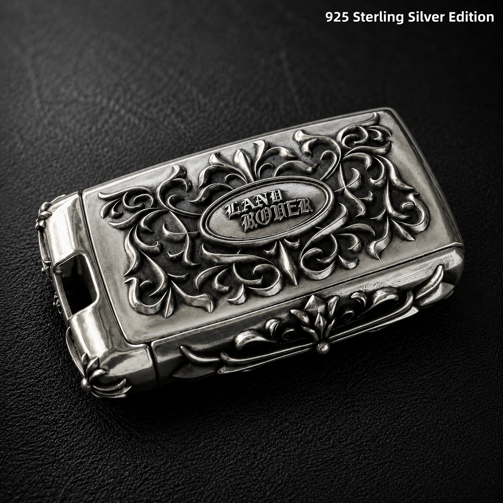 Land Rover 925 Sterling Silver Key Shell Handmade Luxury Key Cover Ornamental Edition
