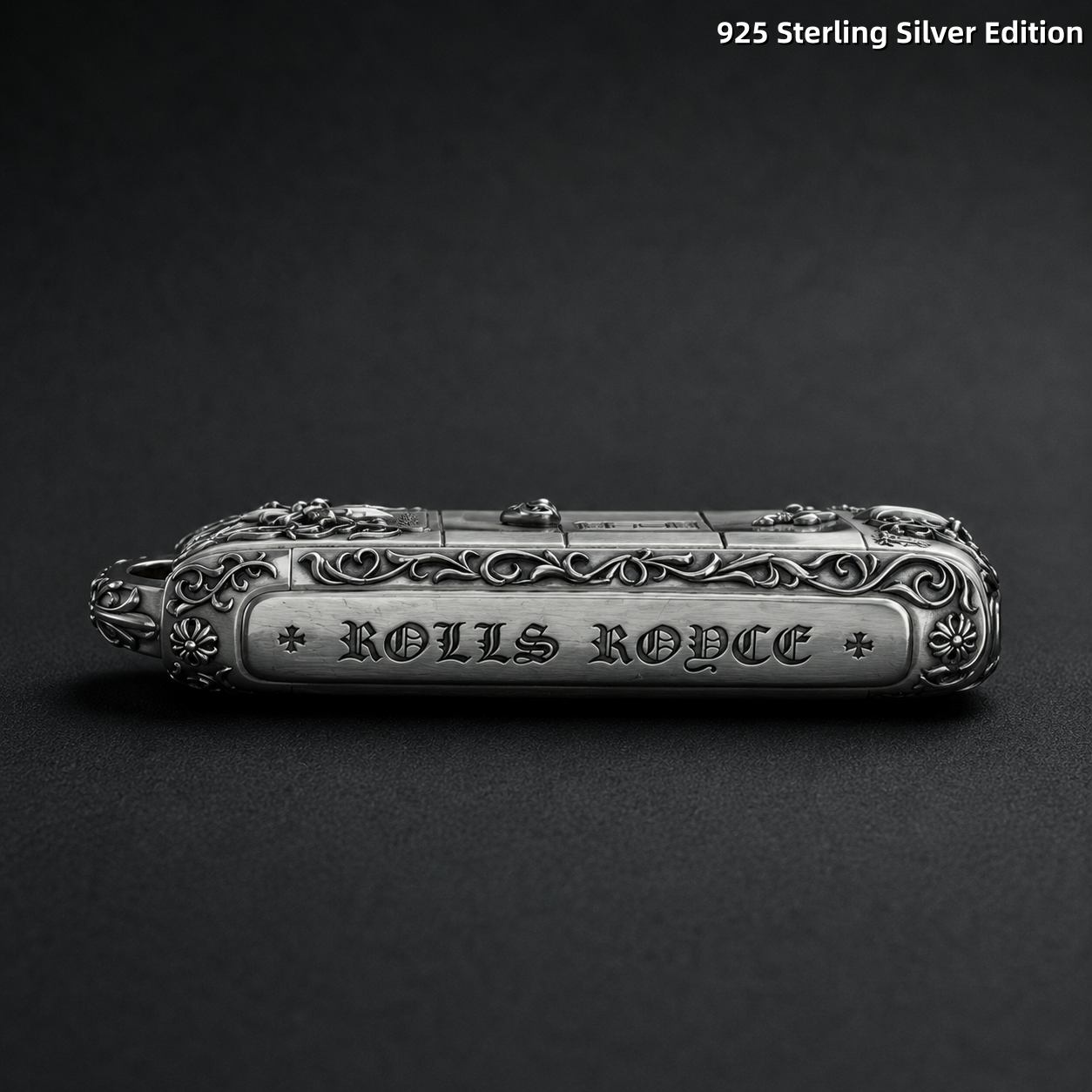 Rolls Royce Key Case 925 Sterling Silver Handmade Luxury Key Cover Engraved Car Key Shell