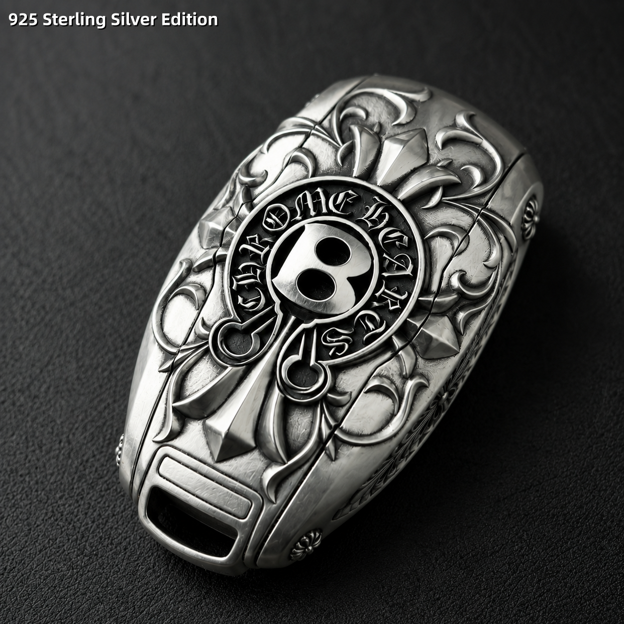 Bentley 925 Sterling Silver Key Shell Handmade Luxury Key Case for Bentayga Continental GT