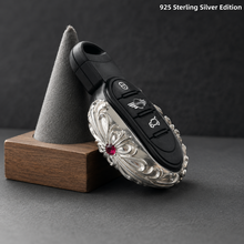 MINI 925 Sterling Silver Key Case Luxury Handmade Engraved Car Key Cover for MINI Cooper F54 F55 F56 F57 F60
