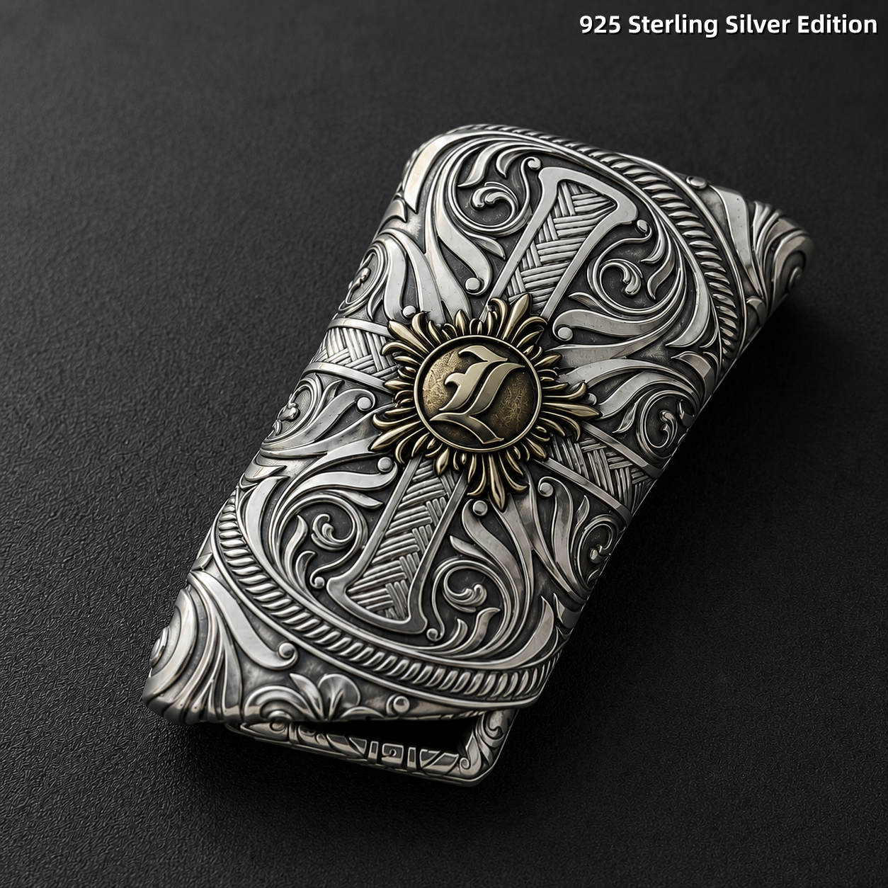 Lexus 925 Sterling Silver Key Shell Handcrafted Luxury Key Cover Ornamental Metal Case