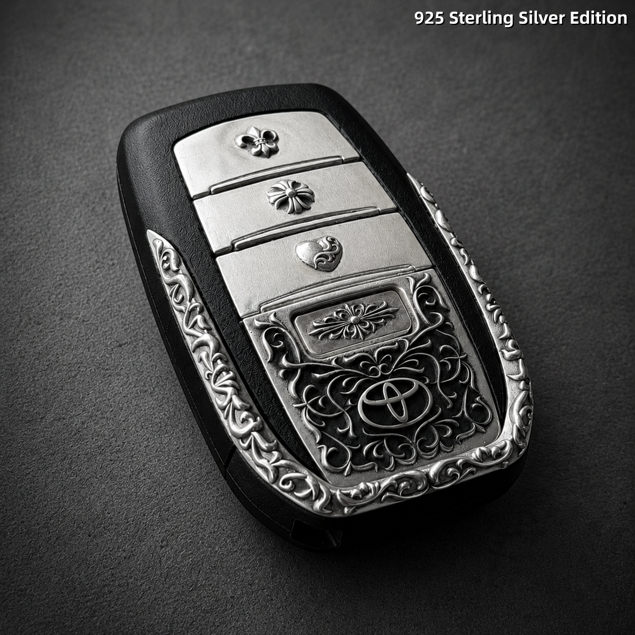 Toyota Land Cruiser 925 Sterling Silver Key Cover | Handcrafted Automotive Art