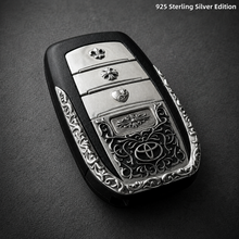 Toyota Land Cruiser 925 Sterling Silver Key Cover | Handcrafted Automotive Art