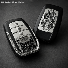 Toyota Land Cruiser 925 Sterling Silver Key Cover | Handcrafted Automotive Art