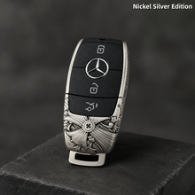 Mercedes-Benz Key Handcrafted Fob Cover | Nickel Silver Art Edition