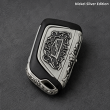 Cadillac Key Shell Nickel Silver Edition Handcrafted Engraved Luxury Key Cover