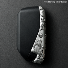 BMW Key Case 925 Sterling Silver Handmade Luxury Car Key Cover Engraved Edition