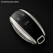 Bentley 925 Sterling Silver Key Shell Handmade Luxury Key Case for Bentayga Continental GT