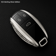 Bentley 925 Sterling Silver Key Shell Handmade Luxury Key Case for Bentayga Continental GT